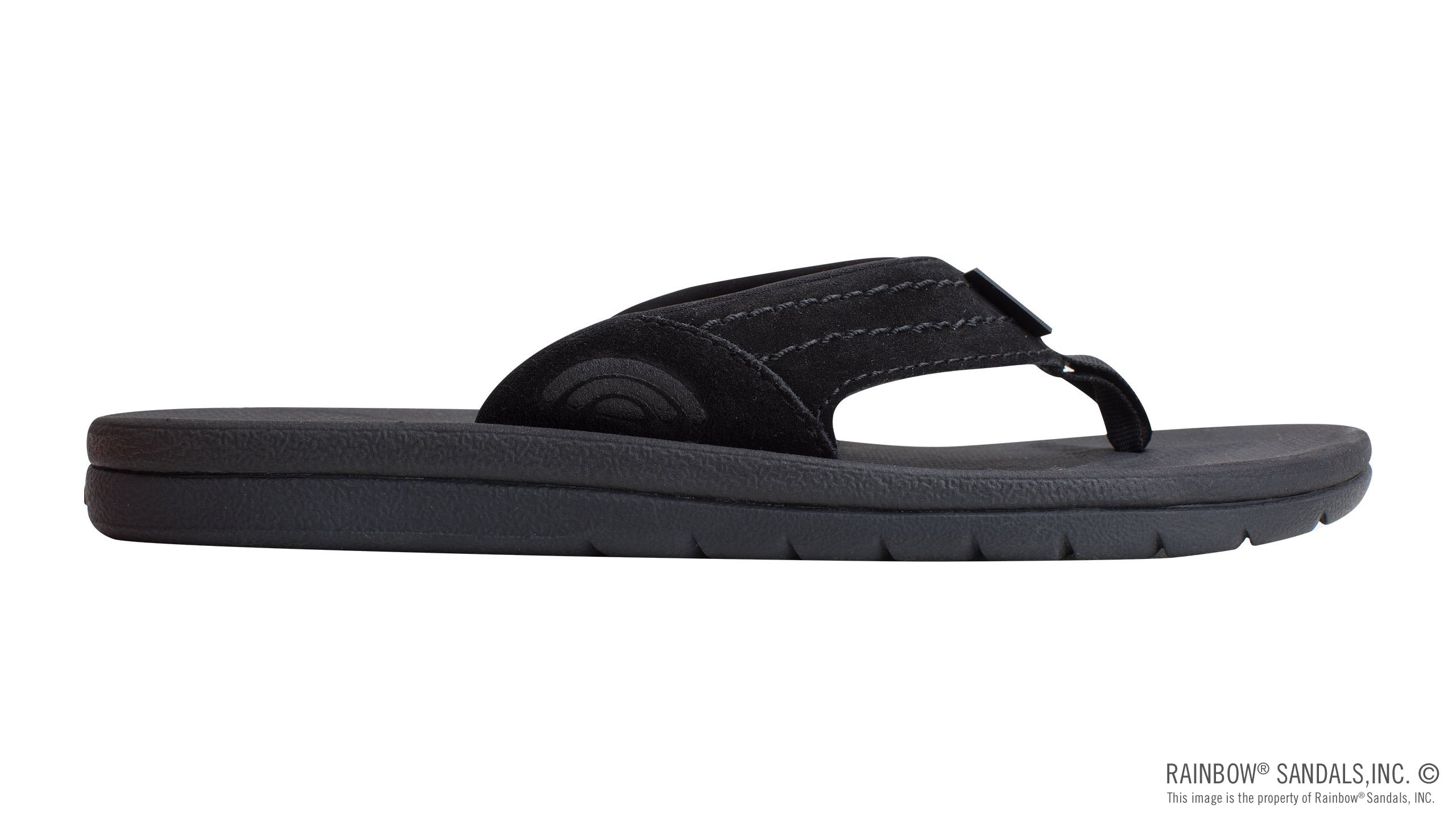 Rainbow Mens East Cape Moulded Rubber Sandal Black