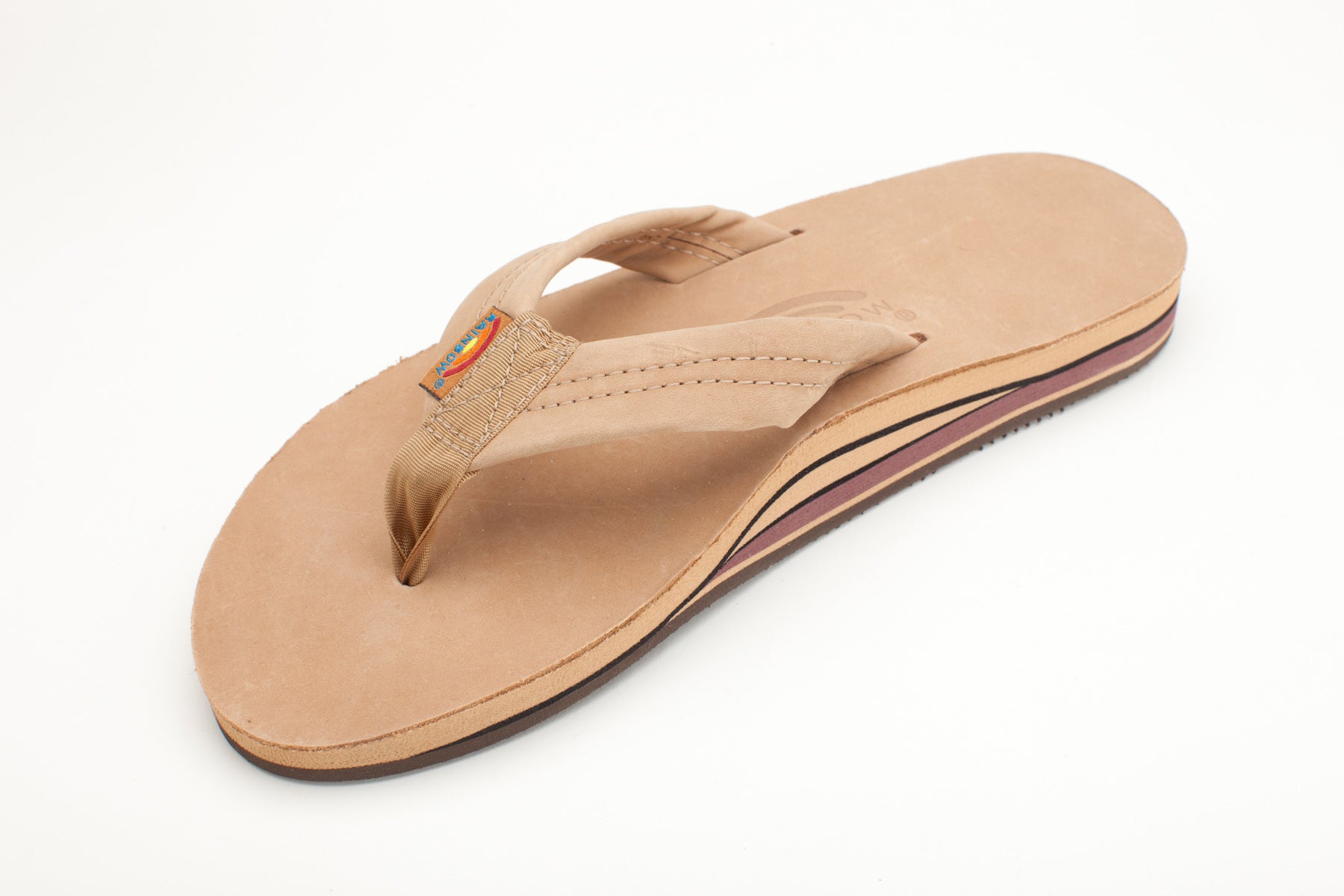 Rainbow sandals hot sale double layer