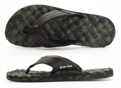 Rainbow Mens | Holoholo Gerry Lopez | Rubber Signature Sandal | Green