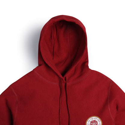 Nineplus Hooded Sweatshirt | DK Red